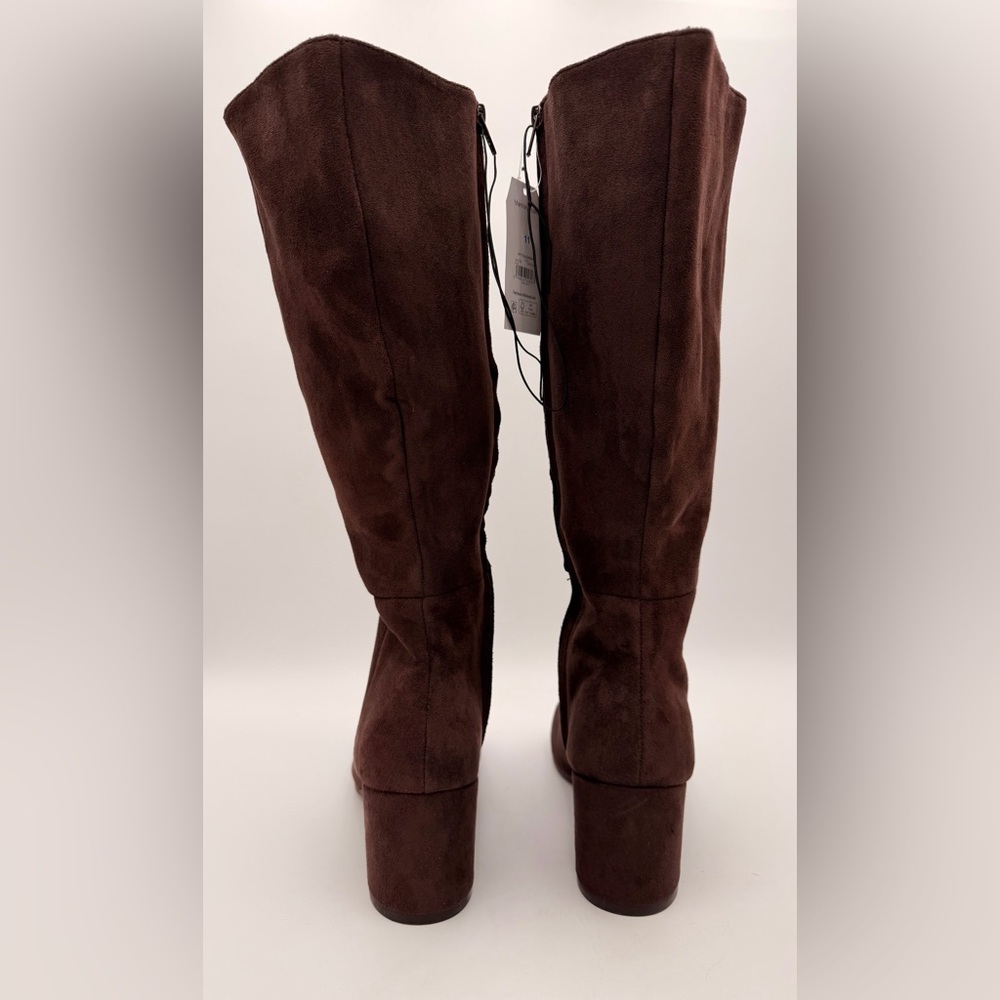Time and Tru Dark Brown Heeled Boots - Picture 5 of 11